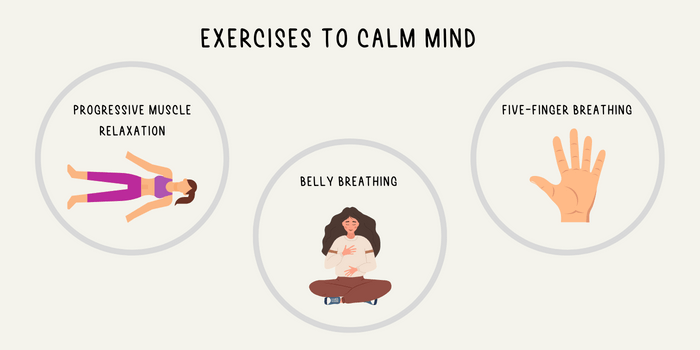 Exercises to calm mind